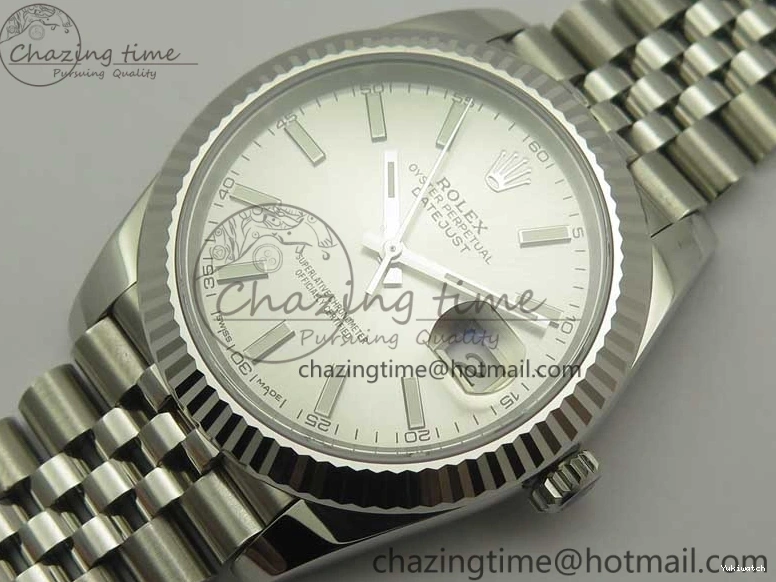 Silver 126334 41 A3235 1:1 Markers DateJust REF Bracelet Clone Dial SS Jubilee Edition on Stick Best V2 0421